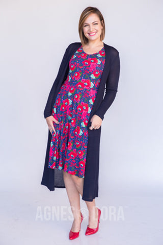 Agnes & Dora™ Duster Solid Navy