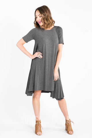 Agnes & Dora™ Sway Dress Heather Charcoal