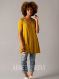 Agnes & Dora™ Limitless Button Tunic Deep Gold