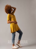 Agnes & Dora™ Limitless Button Tunic Deep Gold