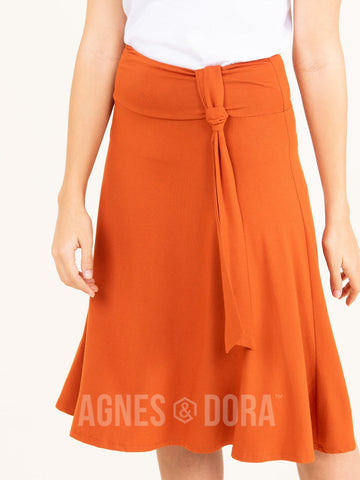 Agnes & Dora Side Sash Skirt Sienna
