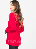 Agnes & Dora Blouson Tee Long Sleeve Red