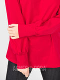 Agnes & Dora Blouson Tee Long Sleeve Red