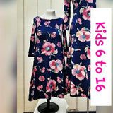 Kids Gracie's Dress Blue Floral